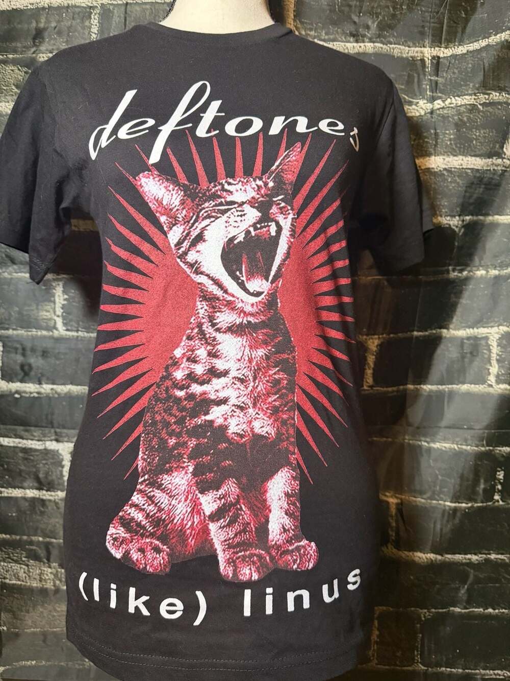 Deftones (Like) Linus Cat Graphic T-Shirt